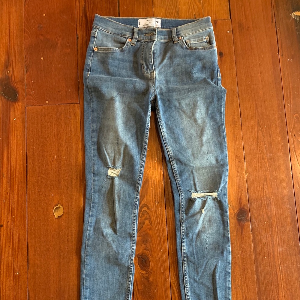 Free People Great Heights Frayed Jeans size 25